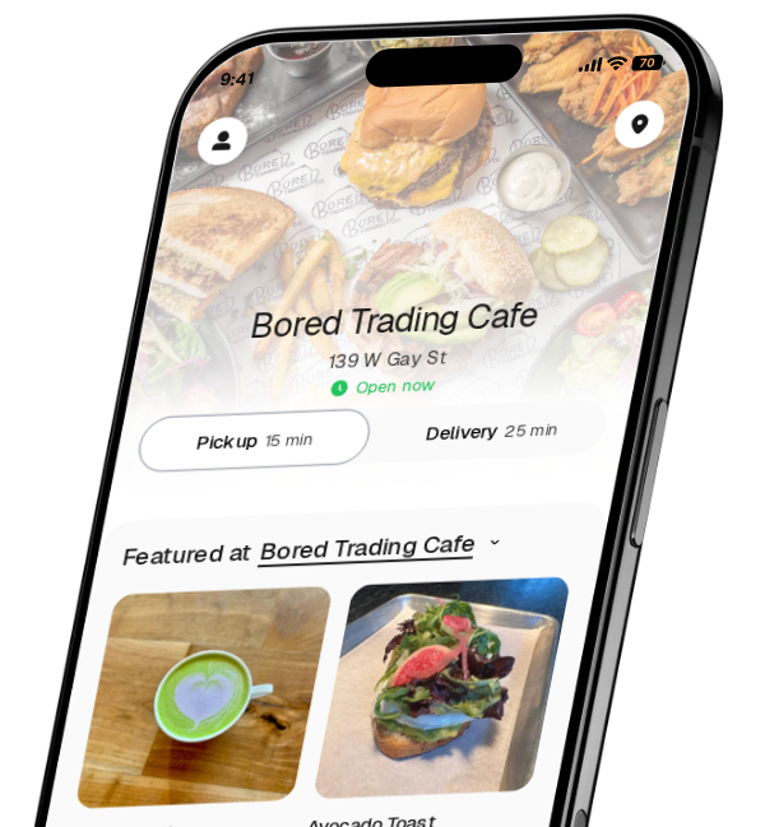 Bored Trading Cafe app preview