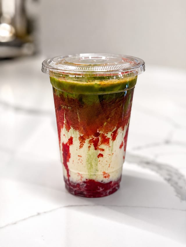Strawberry Matcha.