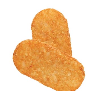 TWO Golden Brown Hash Browns