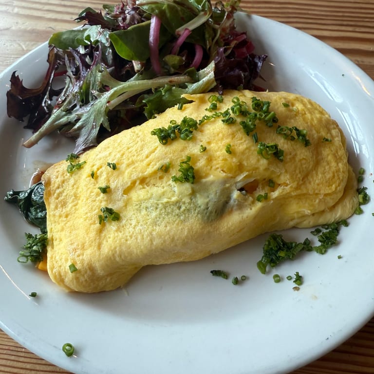 Delicious Veggie Omelette Awaits